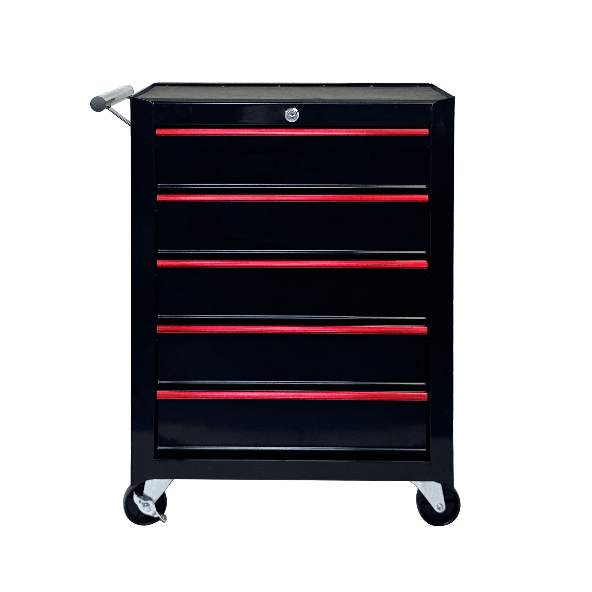 Rolling Metal Tool Chest with 5 Drawers, 20" 5-Drawer Tool Chest Cabinet with Ball Bearing Drawer Slides, Steel Tool Storage Box Organizer