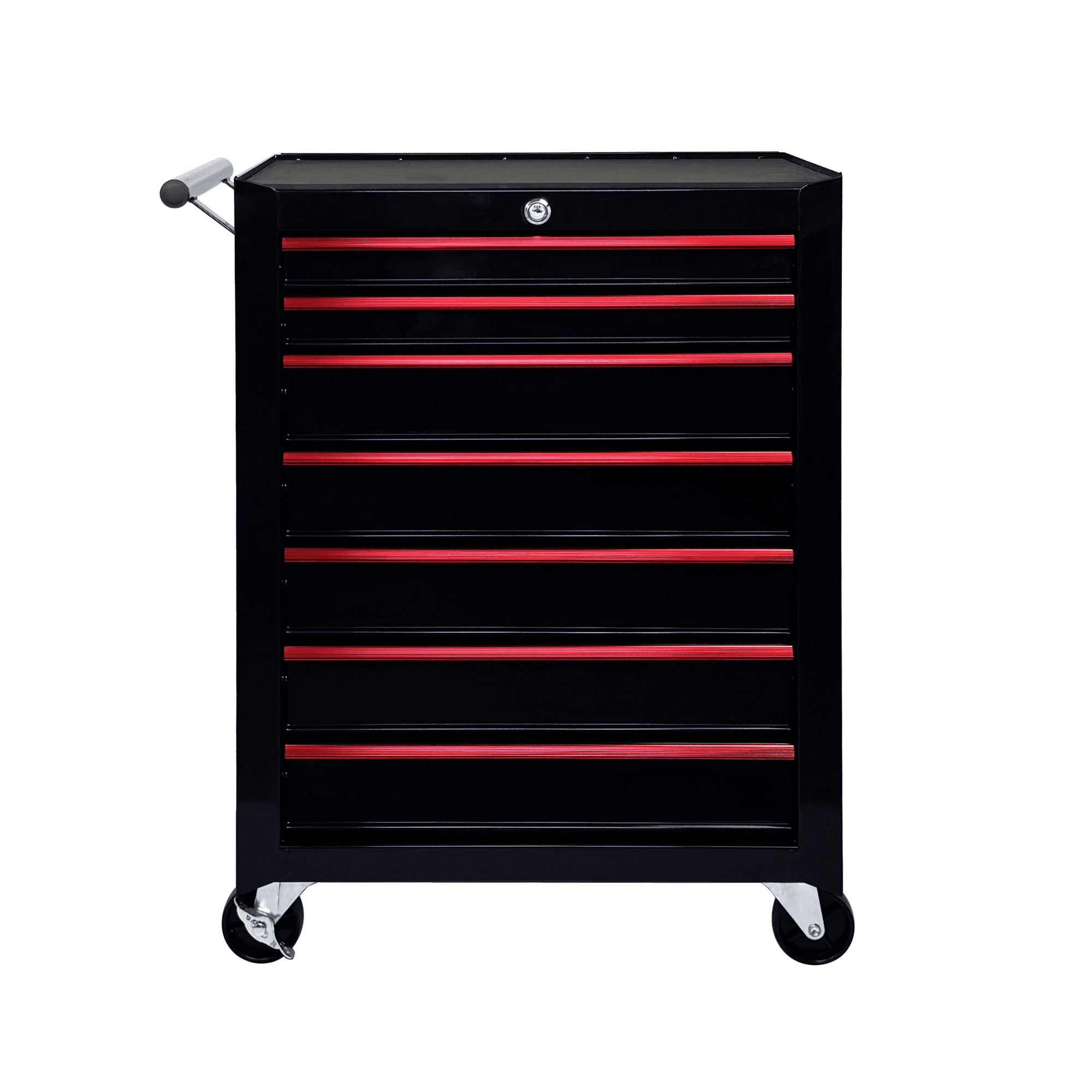 Rolling Metal Tool Chest with 7 Drawers, 20" 7-Drawer Tool Chest Cabinet with Ball Bearing Drawer Slides, Steel Tool Storage Box Organizer