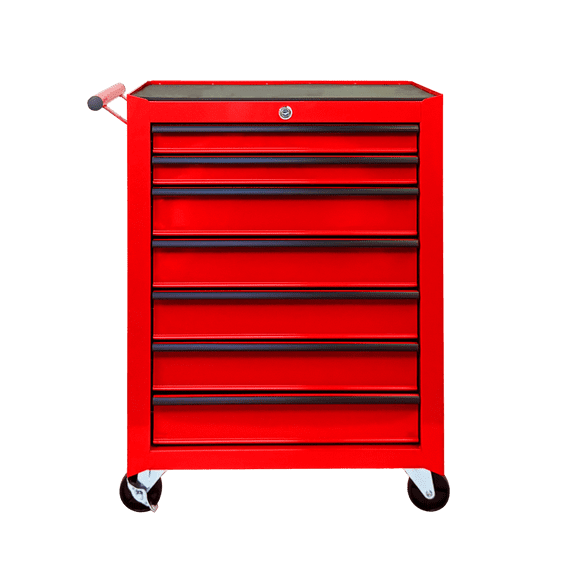 Rolling Metal Tool Chest with 7 Drawers, 20" 7-Drawer Tool Chest Cabinet with Ball Bearing Drawer Slides, Steel Tool Storage Box Organizer