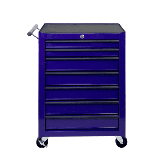 Rolling Metal Tool Chest with 7 Drawers, 20" 7-Drawer Tool Chest Cabinet with Ball Bearing Drawer Slides, Steel Tool Storage Box Organizer