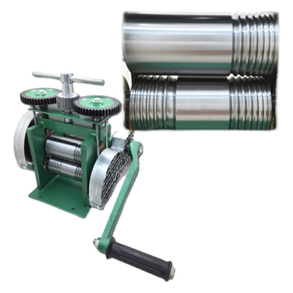 Rolling Mill Machine Assembled Jewelry Metal Wire Reducing Thickness Press Tablet Jewelry DIY Tool Stainless Alloy Manual ,Easy to Use