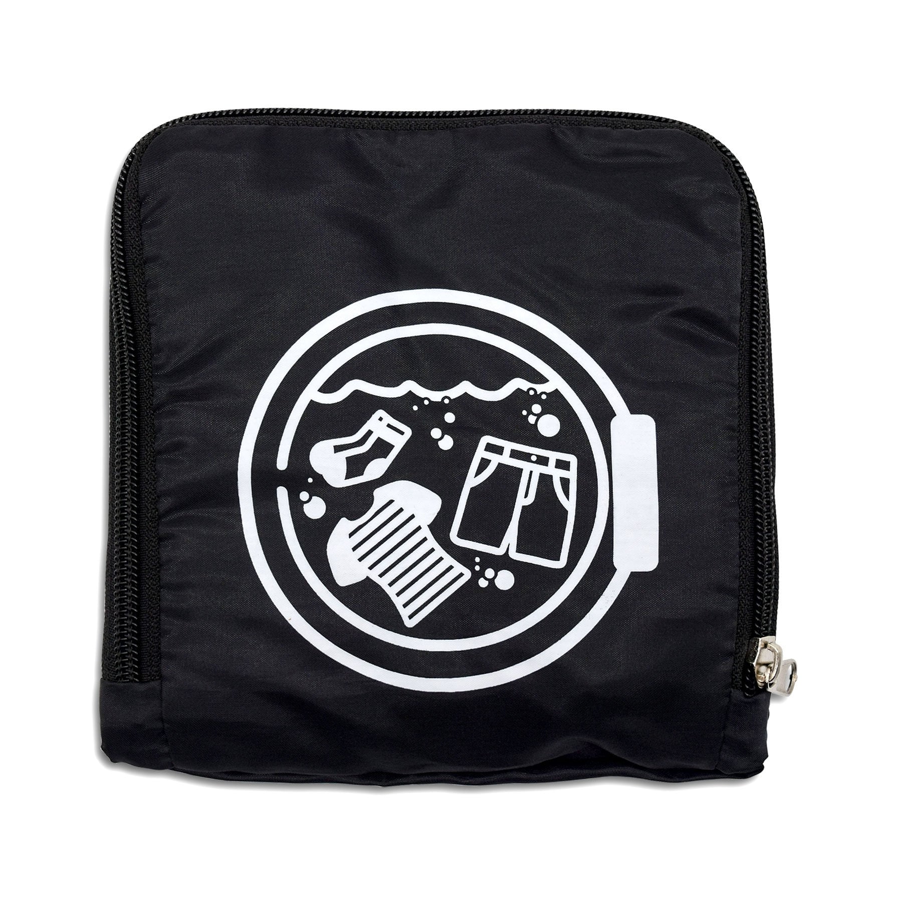 Rolling Nomad Compact Nylon Reusable Zippered Bag for Dirty Clothes