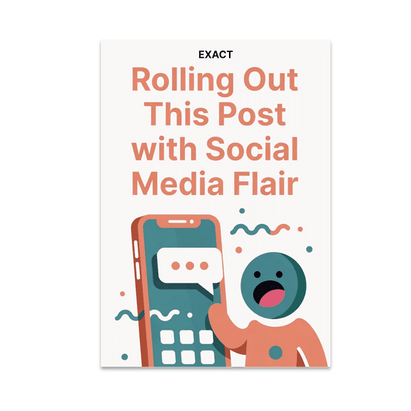 Rolling Out This Post with Social Media Flair - Social Media Enthusiast - 13x19 Poster Print