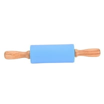 Rolling Pin Wooden Baking Kid Kitchen Rolling Handle Tool Rollers Pin Silicone Cooking Kitchen，Dining Bar Clearance! 1X Rolling Pin