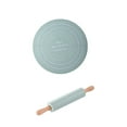 thumbnail image 1 of Rolling Pin and Pastry Baking Mat Set,Non-Stick Silicone Baking Mat for Pastry Rolling Dough, Rolling Pin Kneading Mat Se,tDough Roller and Measured Baking Mat for Pasta Making Countertop Mats, 1 of 9