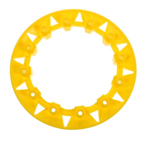 DINHEAROM Yellow Plastic Hub Cover for Balloon Tire Beach Cart - 1 Pack Replacement Accessory