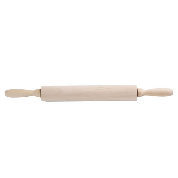 Rolling Pin for Kitchen - Movable Roller Hemu Wooden Pin for Dumpling and Baking with Pressing Tip