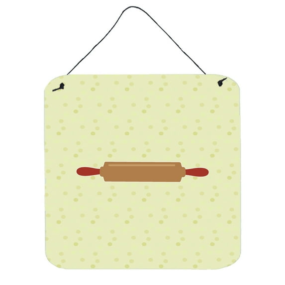 Rolling Pin on Green Wall or Door Hanging Prints