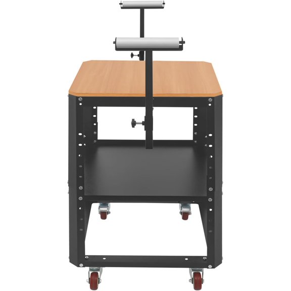 Rolling Planer Stand with Wheels, 550 lbs Capacity Tool Adjustable Height Workbench & Extension Roller Stand, Heavy-Duty Work Table for Woodworking$$Tools & Hardware Other