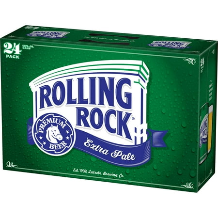 Rolling Rock Extra Pale, 24 pack 12 fl. oz. Aluminum Cans, 4.6% ABV