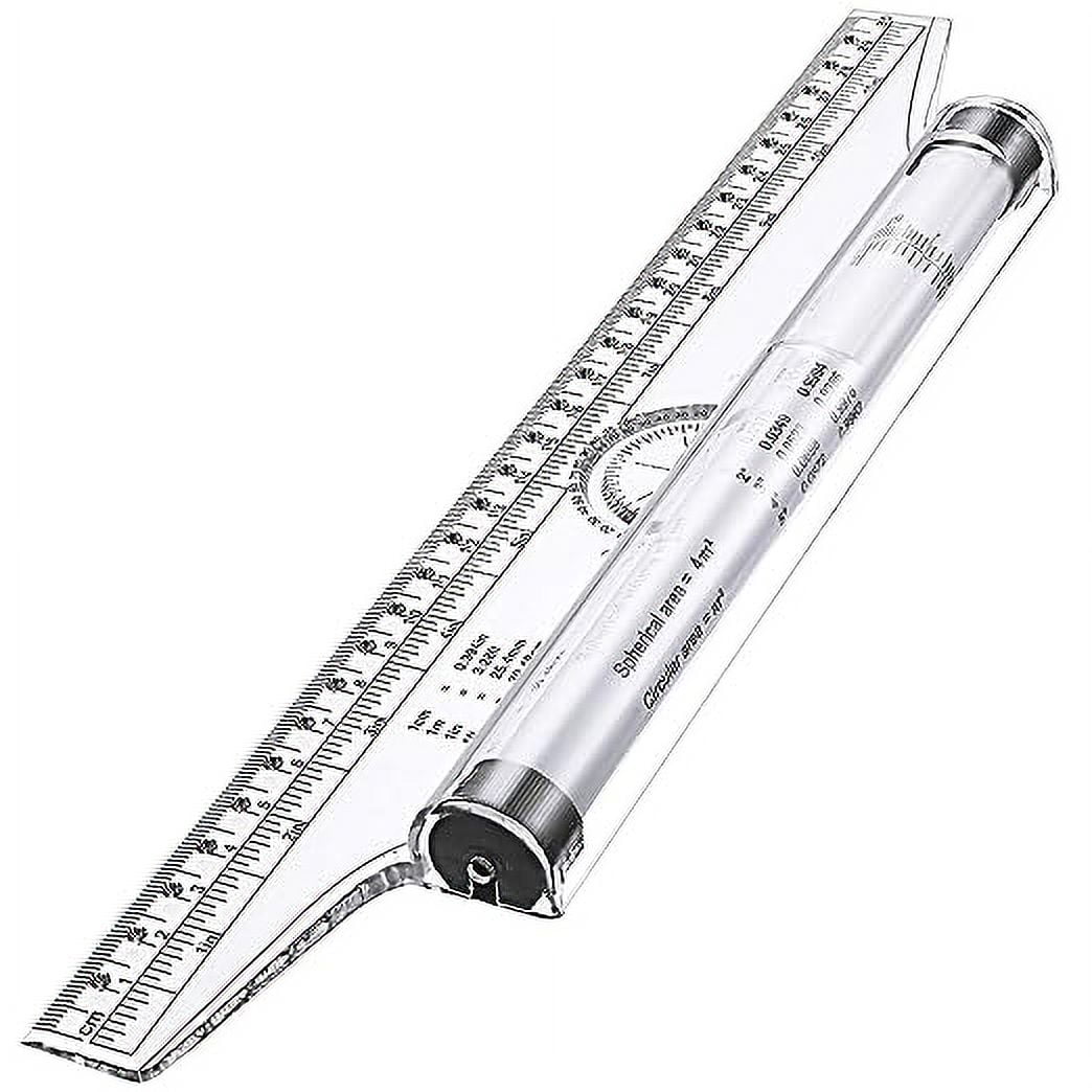 Rolling Ruler Plastic Parallel Rolling Ruler, Multifunctional Drawing