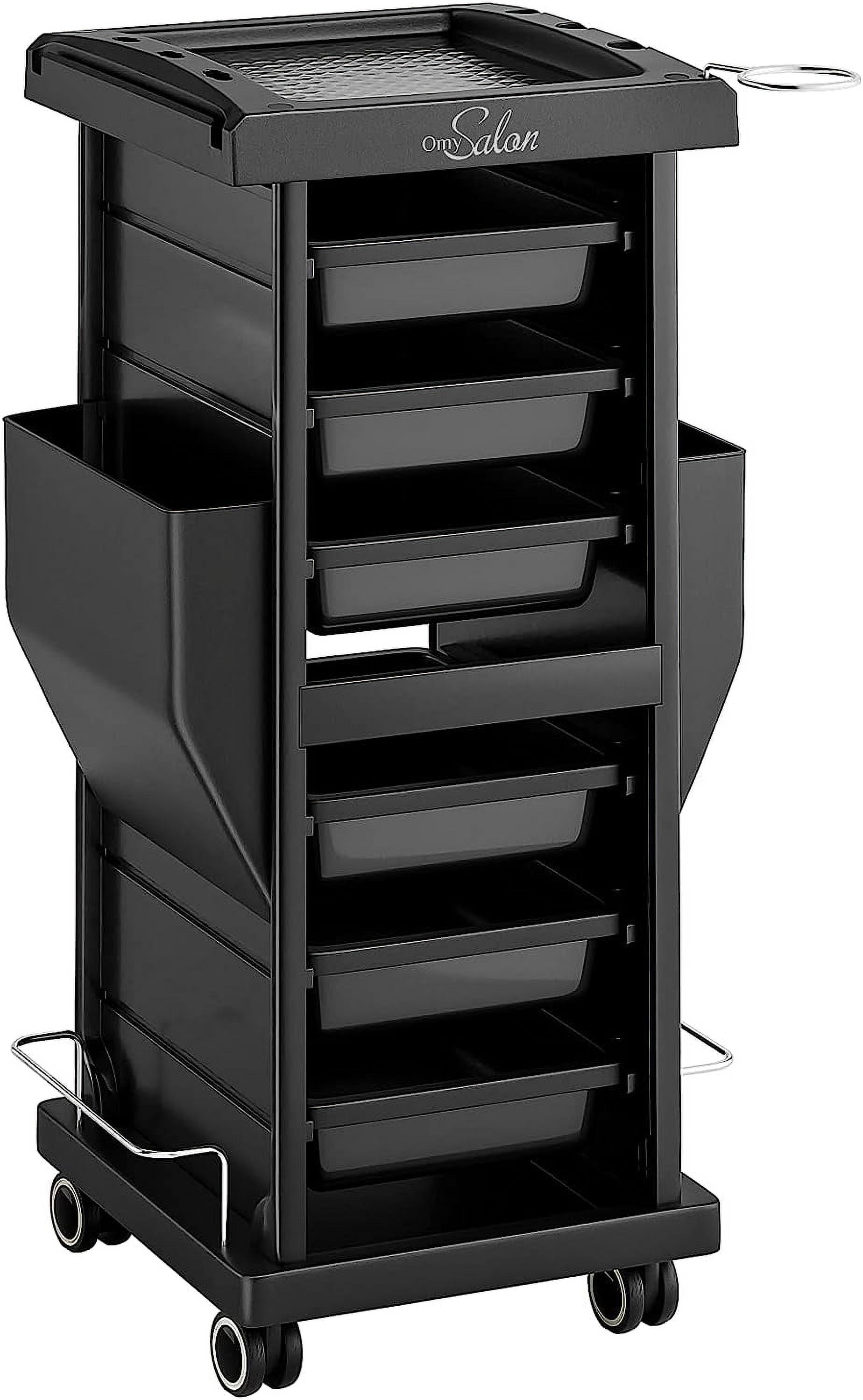 Rolling Salon Trolley Cart with Wheels 6 Drawers, Beauty SPA Storage
