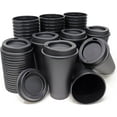 thumbnail image 1 of Rolling Sands USA Made 16 oz Reusable Coffee Cups with Lids 24 Pk, To Go Travel Cups, Hot or Cold Drinks, Dishwasher and Microwave Safe, Black, 1 of 8