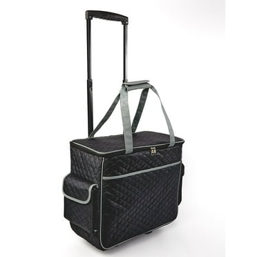 Rolling Sewing Machine Totes - Black