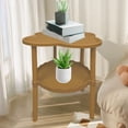 thumbnail image 1 of Rolling Sofa Side Table, 19.29x14.96in Mobile End Table with Storage, Small Coffee Snack Table for Living Room Bedroom, Movable Couch Table with Wheels, 1 of 9
