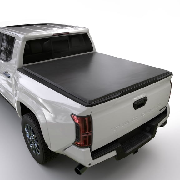 Toptiny Soft Roll Up Tonneau Cover Fits 2016-2025 Toyota Tacoma 6'2" Bed waterproof
