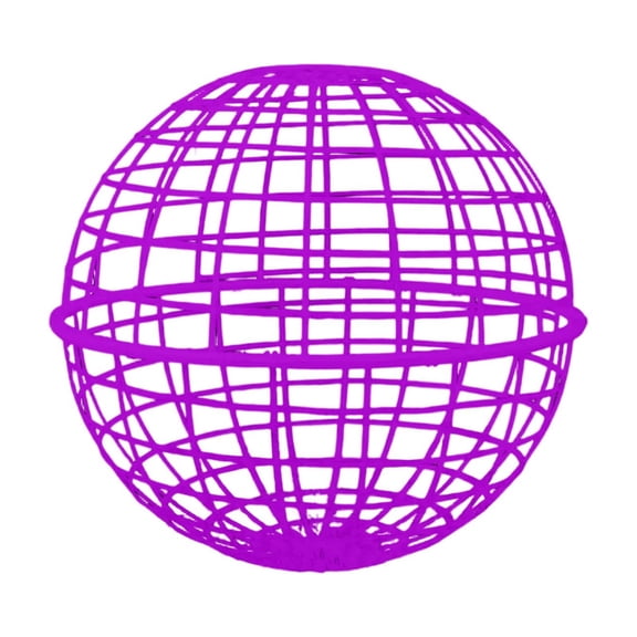 Rolling Spherical Chicken Cage - Portable Plastic Free-Range Poultry Coop, Breathable & Sturdy Habitat for Ducks & Rabbits, Easy to Move for Outdoor, Exercise & Safe Backyard Rest, 7.87in(Purple)