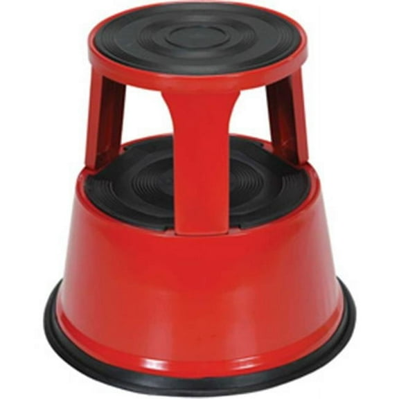 Rolling Step Stool, Red