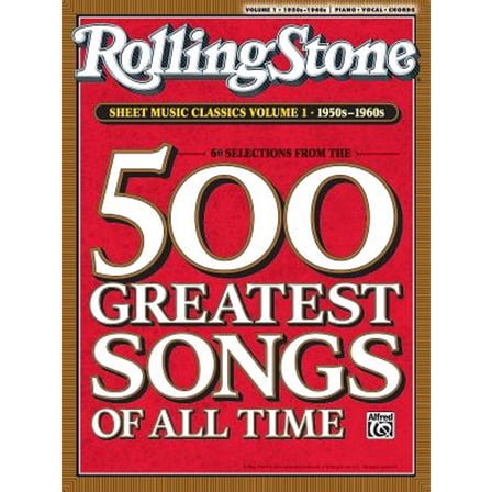 Pre-Owned Rolling Stone Sheet Music Classics, Vol 1: 1950s-1960s (Paperback) 073905239X 9780739052396