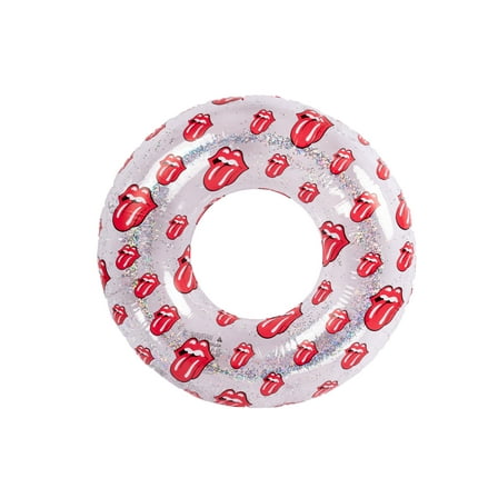 Rolling Stones 40" Inflatable Swim Tube Pool Ring Float, Adult Unisex