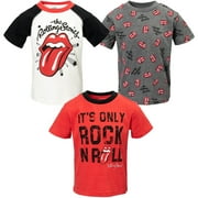 ROLLING STONES Big Boys 3 Pack T-Shirts Toddler to Big Kid