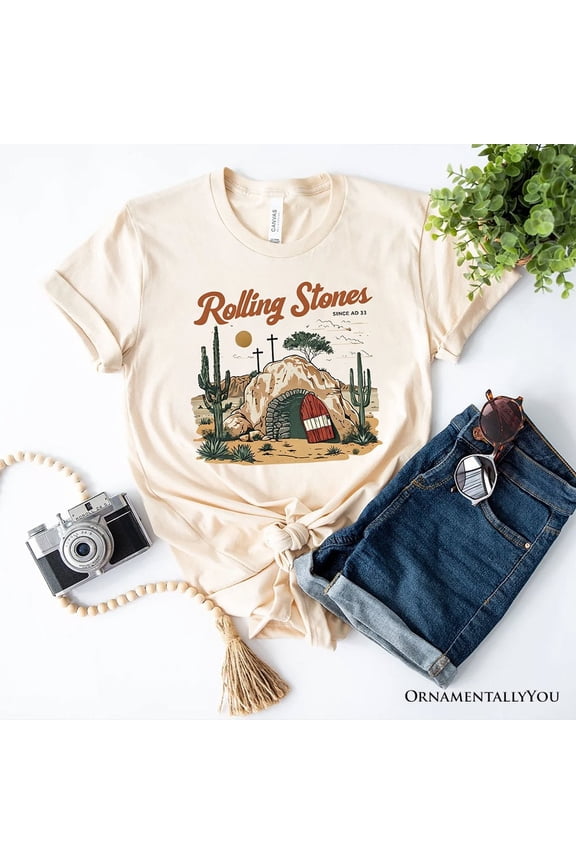 He is Risen T-Shirt, Stone Rolled Away Easter Christian Tee