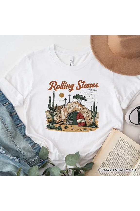 He is Risen T-Shirt, Stone Rolled Away Easter Christian Tee