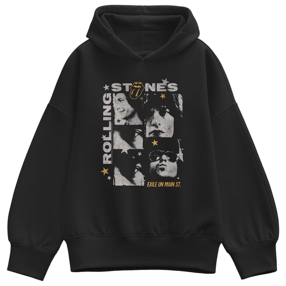 Rolling Stones - Exile Stars - Women's Oversized Fleece Hoodie Sweatshirt