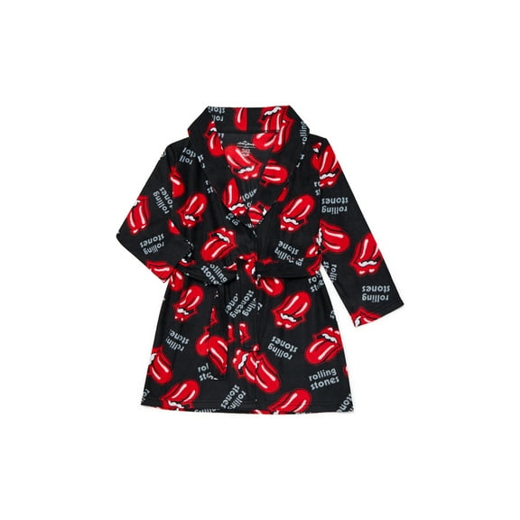 Rolling Stones Girls Holiday Fleece Robe, Sizes 4-12