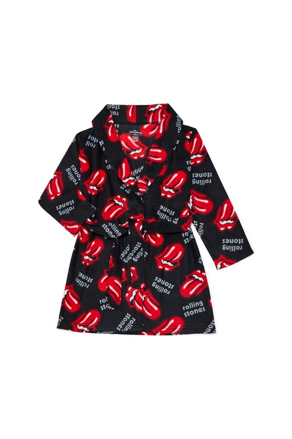 Rolling Stones Girls Holiday Fleece Robe, Sizes 4-12