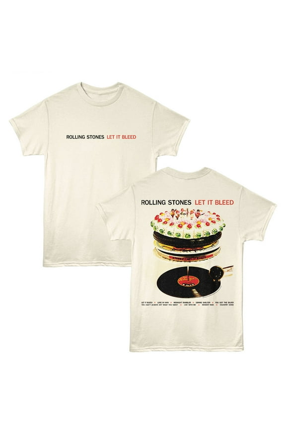 Rolling Stones Let It Bleed Album Men's T Shirt (Ivory, Adult2XL)