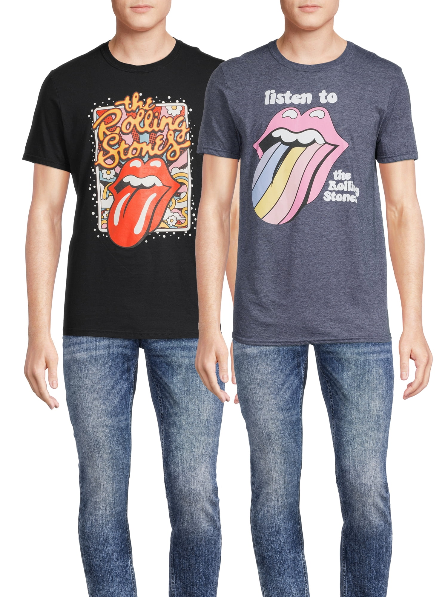 The Rolling Stones グラフィックTシャツ XL Rolling Stones Men's Band Graphic T-Shirts with Short Sleeves, 2