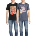 thumbnail image 1 of Rolling Stones Men's Band Graphic T-Shirts with Short Sleeves, 2-Pack, Sizes S-3XL, 1 of 6