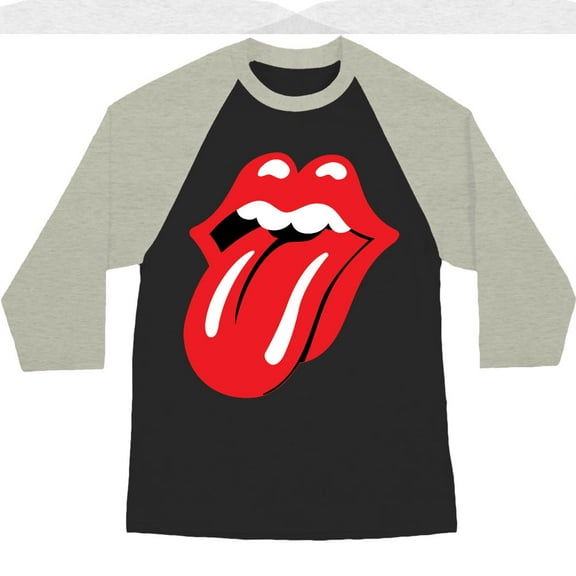 Rolling Stones Men's  Baseball Jersey Black