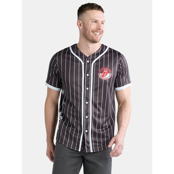Rolling Stones Men's & Big Men's Graphic Baseball Jersey, Sizes XS-3XL