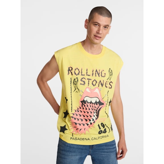 Rolling Stones Men’s Graphic Sleeveless Tank Top, Sizes S-3XL