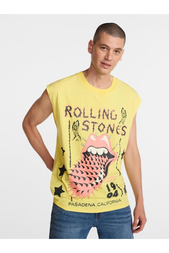Rolling Stones Men’s Graphic Sleeveless Tank Top, Sizes S-3XL