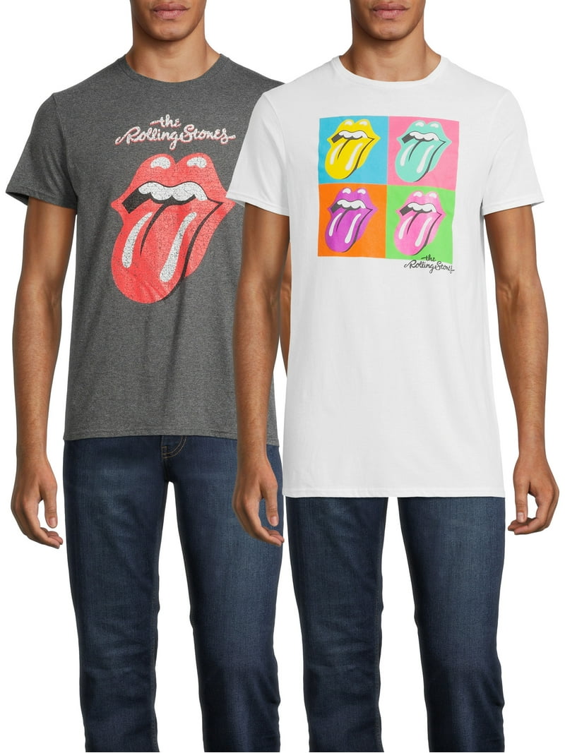 Rolling Stones Men's & Big Men's Icon and Pop Art Graphic T-shirts