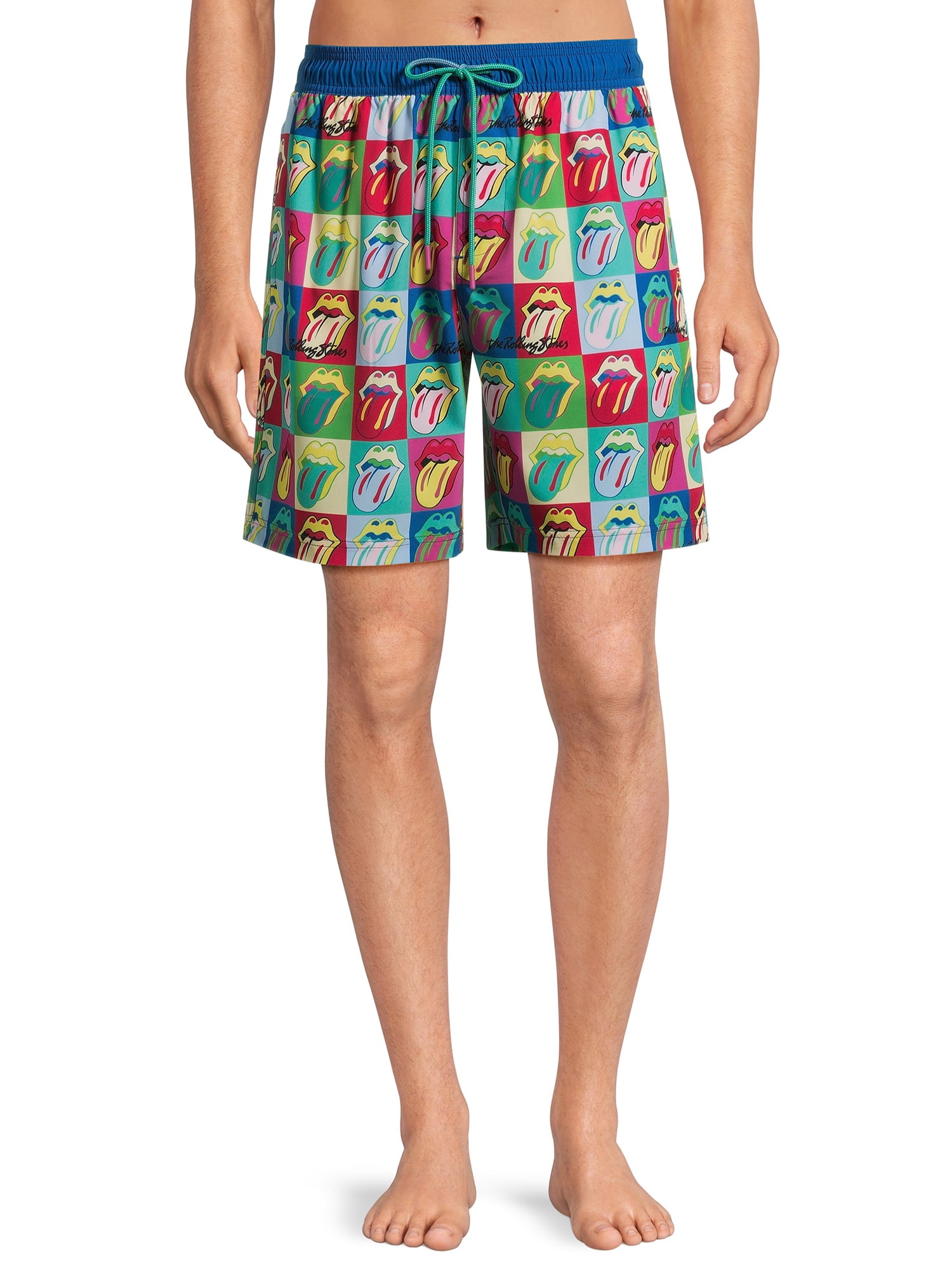 Rolling Stones Men s Big Men s Swim Trunks 7.5 Inseam Sizes S 3XL