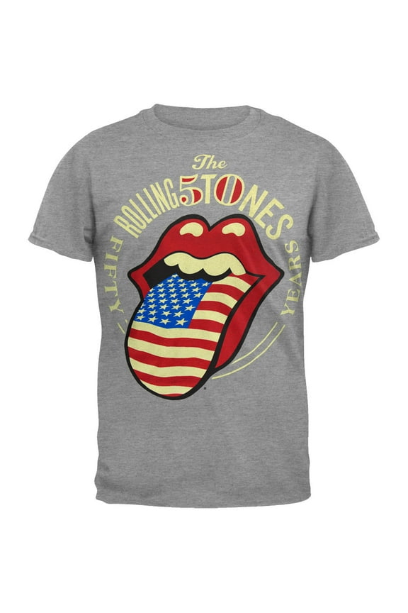 Men's Tongue 50th Anniversary 2013 Tour Short Sleeve T Shirt