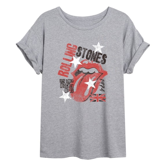 Rolling Stones - Only Rock Roll - Juniors Oversized Graphic T-Shirt