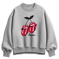 thumbnail image 1 of Rolling Stones - RS Cherry Logo - Women's Oversized Fleece Crew Sweatshirt, 1 of 3