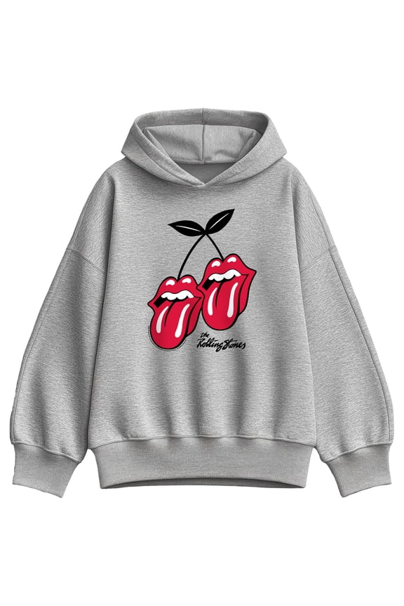 - RS Cherry Logo - Women's Oversized Fleece Hoodie Sweatshirt
