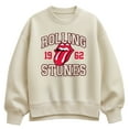 thumbnail image 1 of Rolling Stones - RS Jersey - Women's Oversized Fleece Crew Sweatshirt, 1 of 3