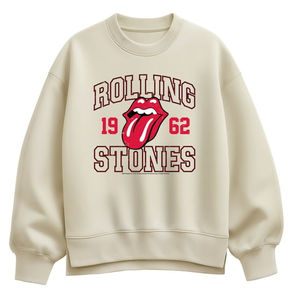 Rolling Stones - RS Jersey - Women's Oversized Fleece Crew Sweatshirt