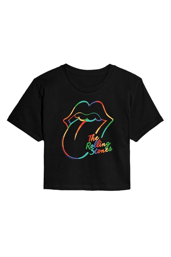- RS Logo Rainbow - Women's Cropped Short Sleeve Graphic T-Shirt