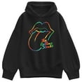 thumbnail image 1 of Rolling Stones - RS Logo Rainbow - Women's Oversized Fleece Hoodie Sweatshirt, 1 of 3