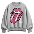 thumbnail image 1 of Rolling Stones - RS Pink Glitter - Women's Oversized Fleece Crew Sweatshirt, 1 of 3