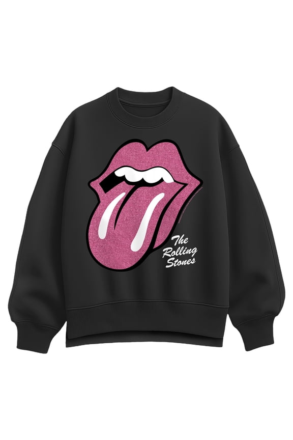 - RS Pink Glitter - Women's Oversized Fleece Crew Sweatshirt