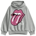 thumbnail image 1 of Rolling Stones - RS Pink Glitter - Women's Oversized Fleece Hoodie Sweatshirt, 1 of 3